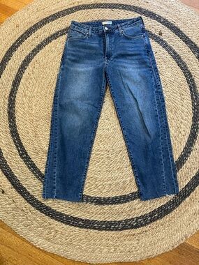 Kut from the Kloth Classic barrel Leg Jeans in Dark Blue